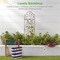60-Inch Tall Outdoor Iron Garden Trellis with Bronze Finish for Climbing Plants and Vines